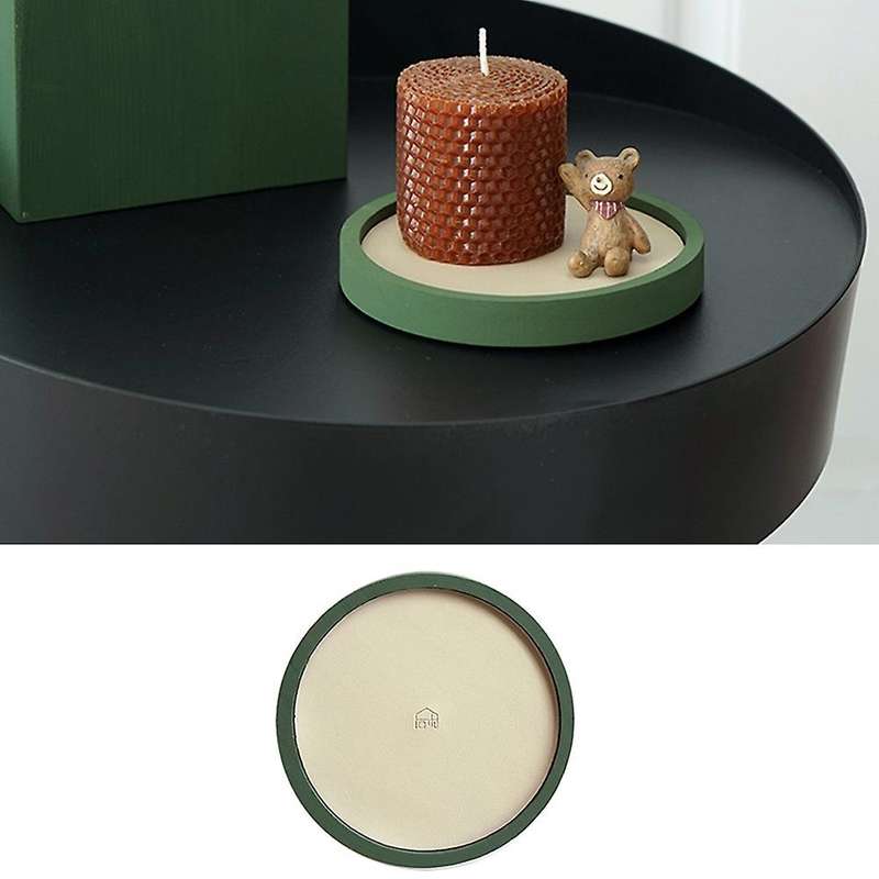 3pcs Coffee Trays Wood Pallet for Candle Holder Makeup Perfume