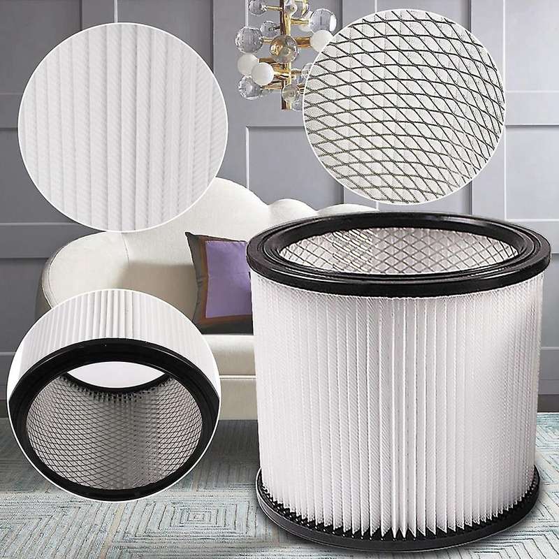 2pcs Cartridge Filter for Shop-vac 90350 90304, Filter with Dust Bag