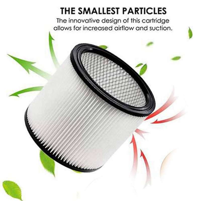 2pcs Cartridge Filter for Shop-vac 90350 90304, Filter with Dust Bag