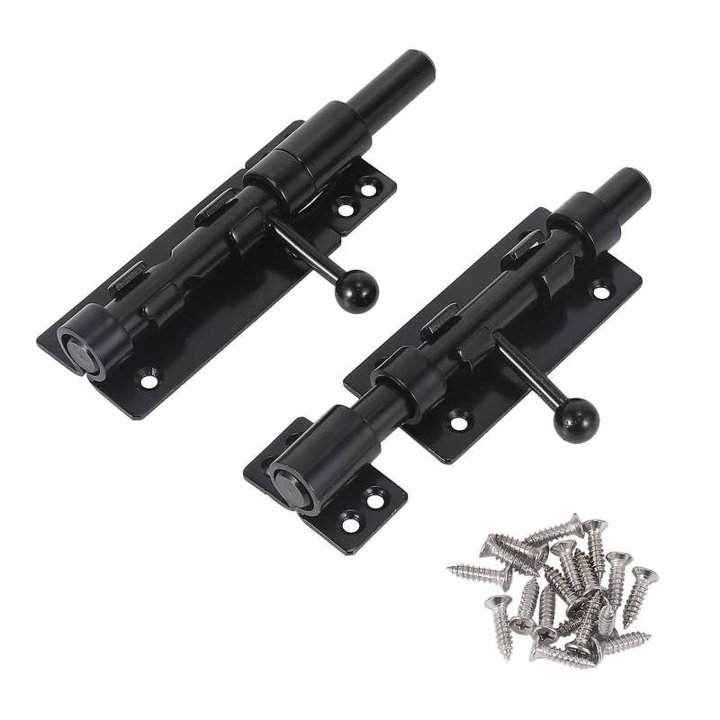 2pcs Stainless Steel Latches Sliding Door Bolt for Barn Shed Basement