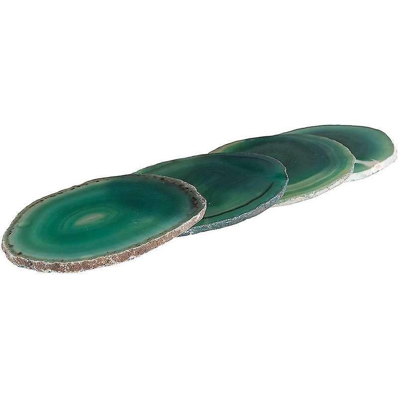 Green Stone Coaster,for Beverages,glass Agate Coasters,table Decor