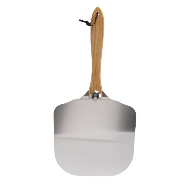 Aluminum Metal Pizza Spatula with Wooden Handle,for Baking Made