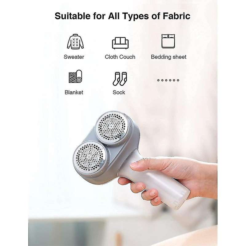 Fabric Shaver, Sweater Defuzzer, Effectively Remove Fuzz (white+gray)