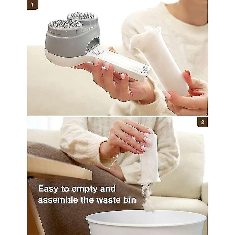 Fabric Shaver, Sweater Defuzzer, Effectively Remove Fuzz (white+gray)
