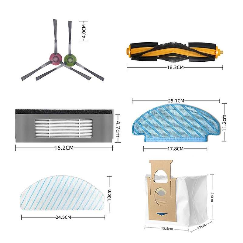 Dust Bag Hepa Filter Mop Cloth Dust Bag Mop Rag Parts