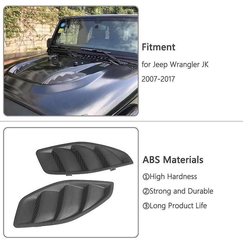Front Hood Engine Air Outlet Vent Decoration Cover Trim