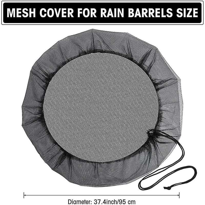 5 Pack Mesh Cover for Keep Mosquitoes and Debris Out Of Rain Barrel