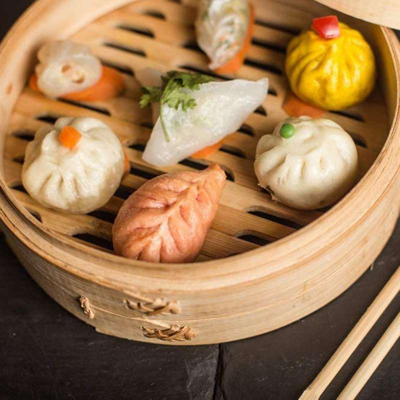 3 Piece Set - Bamboo Steamer Basket Great for Cooking,dim Sum