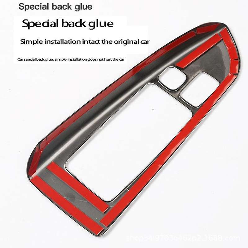 Silver Window Lift Button Cover Trim for Toyota Land Cruiser
