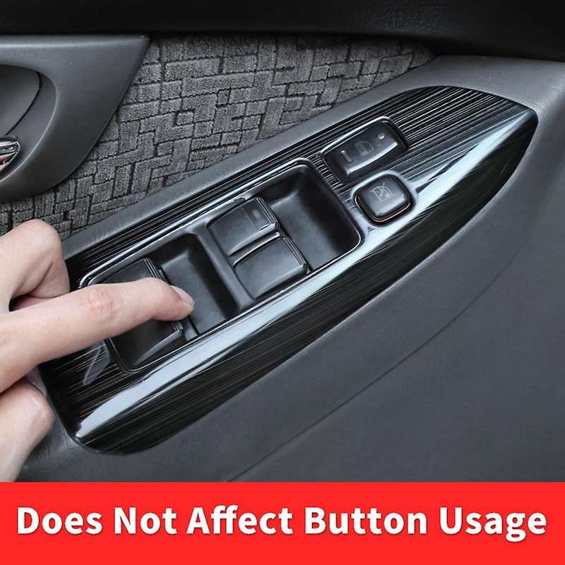 Silver Window Lift Button Cover Trim for Toyota Land Cruiser