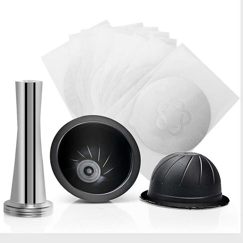 Coffee Capsule + Single Use Foil Lids + Powder Hammer for Nespresso