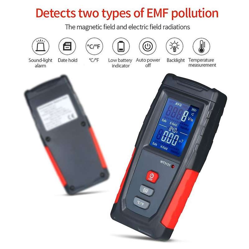 Emf Meter Usb Rechargeable, Radiation Detector for Home Appliances