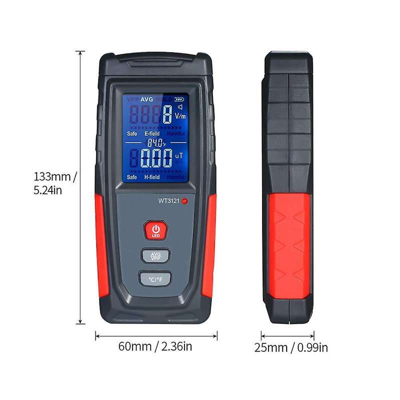 Emf Meter Usb Rechargeable, Radiation Detector for Home Appliances