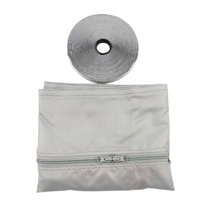 White + Gray Waterproof Pu Coating 4m Soft Cloth Sealing Baffle