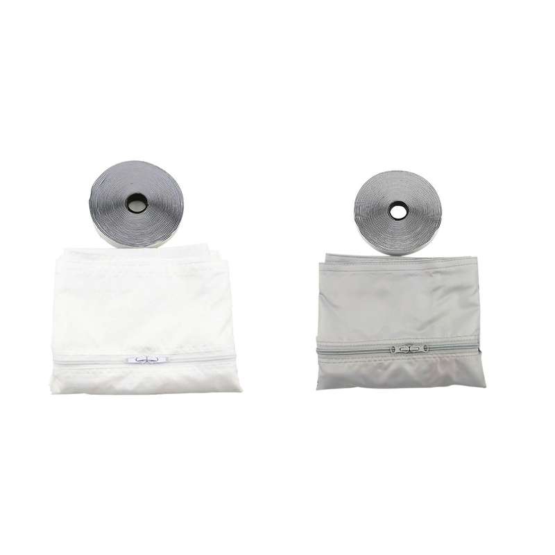 White + Gray Waterproof Pu Coating 4m Soft Cloth Sealing Baffle