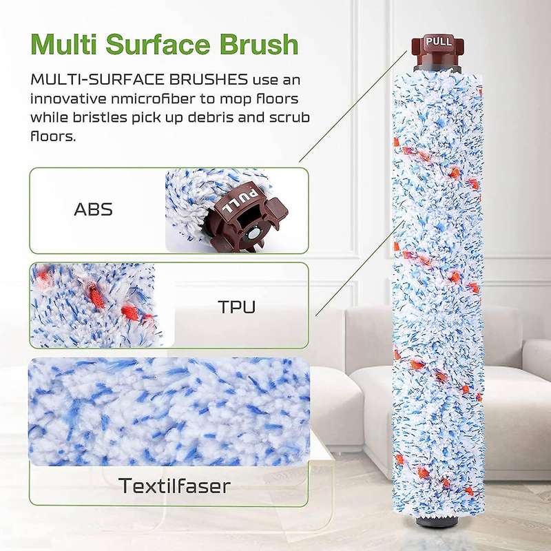 Crosswave Brush Roller &cleaning Filter for Bissell 1866 1785 2052