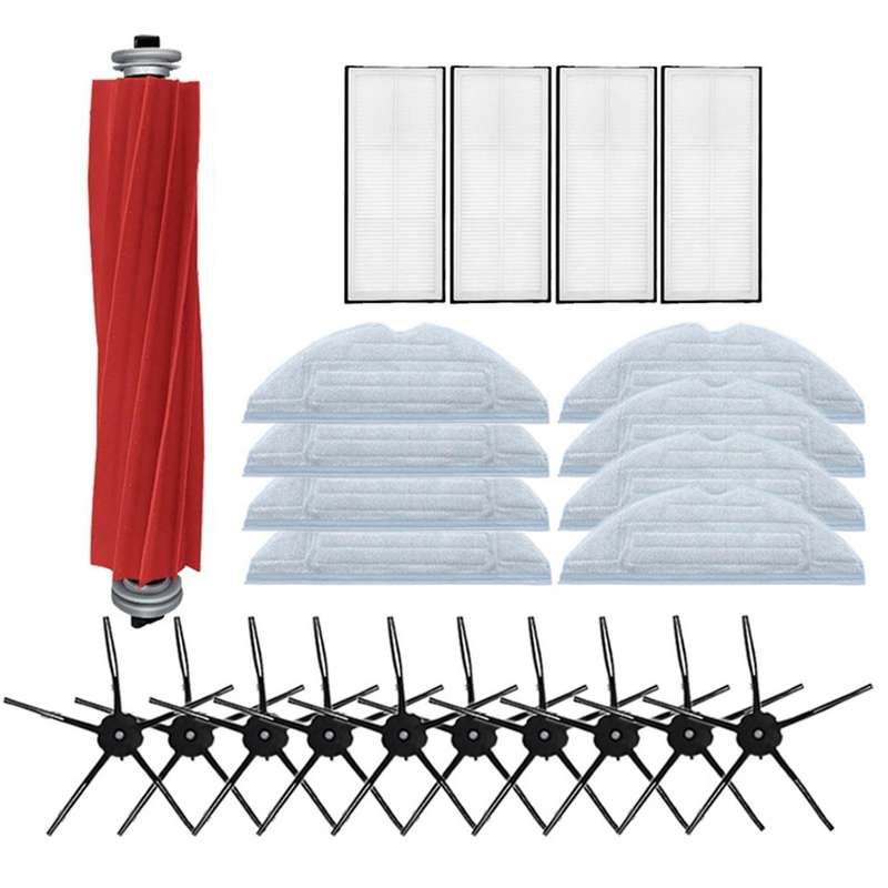 Main Brush Hepa Filter Mopping Cloth Side Brush for Roborock S7 T7s