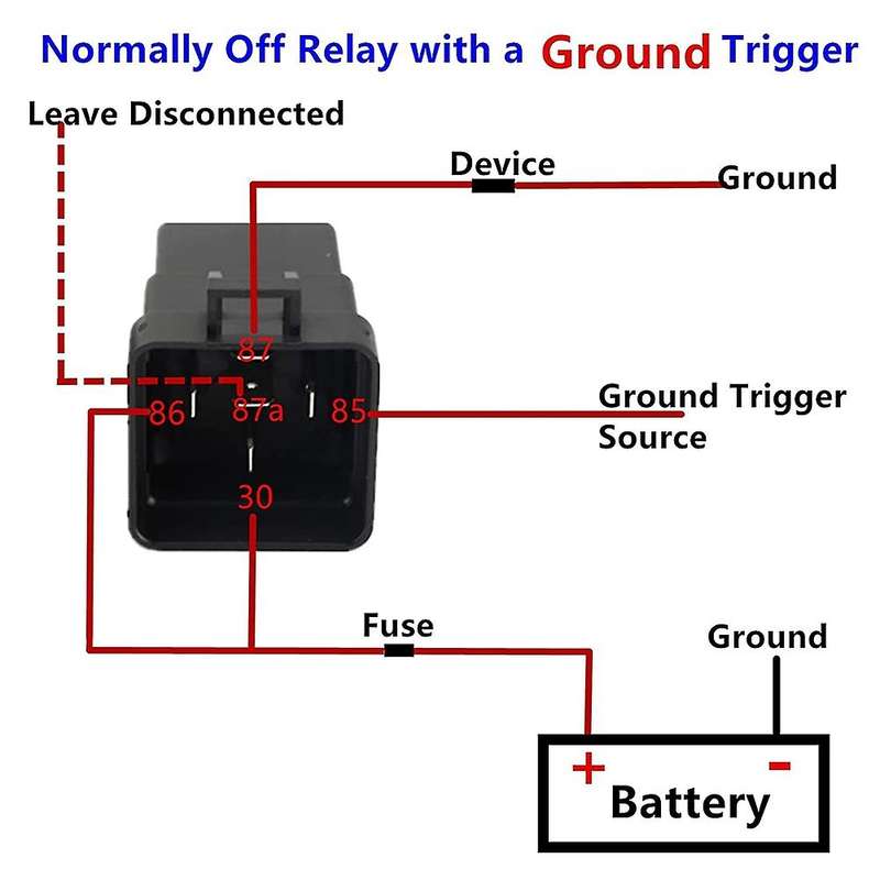 Relay 12v Dc 5-pin Waterproof with Harness & Inline Fuse Holder (6)