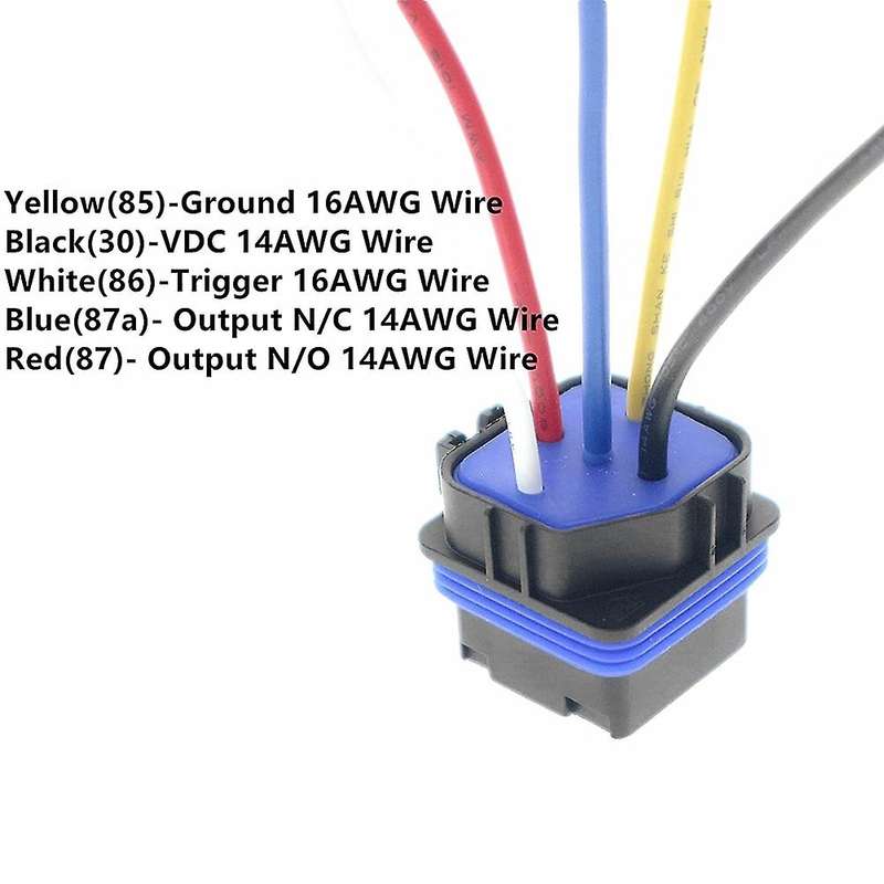 Relay 12v Dc 5-pin Waterproof with Harness & Inline Fuse Holder (6)