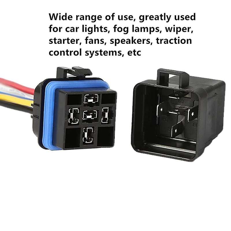 Relay 12v Dc 5-pin Waterproof with Harness & Inline Fuse Holder (6)