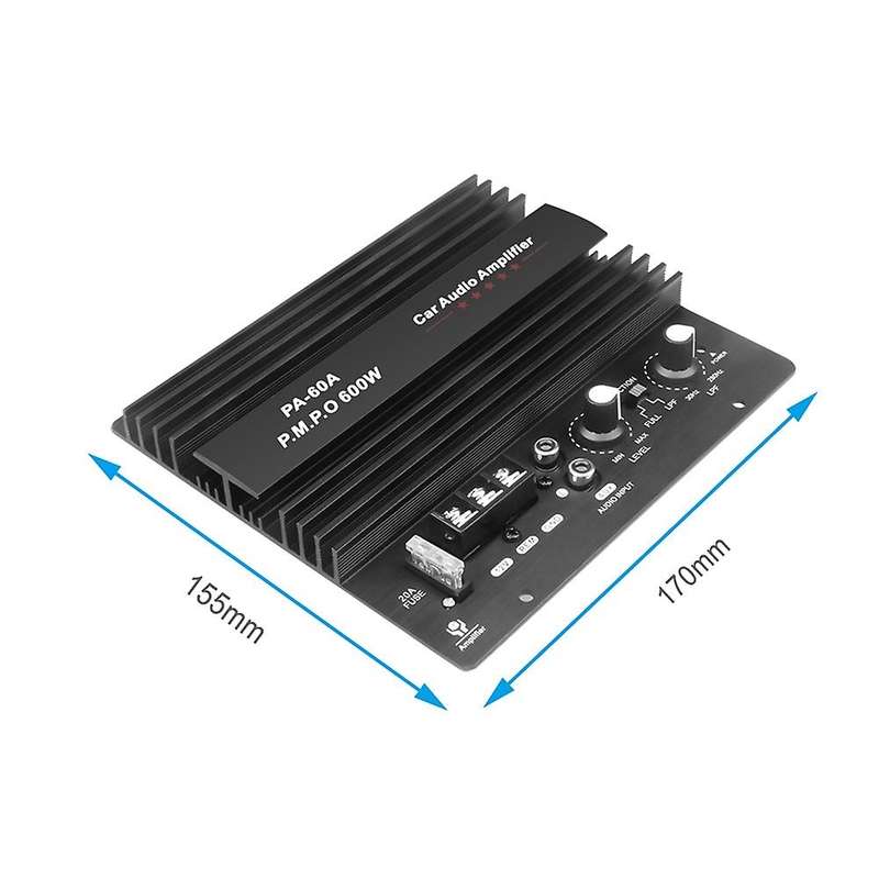600w Car Audio Mono Channel Lossless High Power Amplifier Board