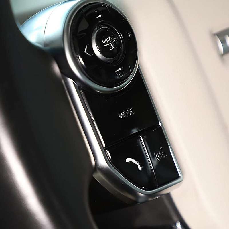 Car Steering Wheel Button Cover for Land Rover Discovery 5 2017-19(b)