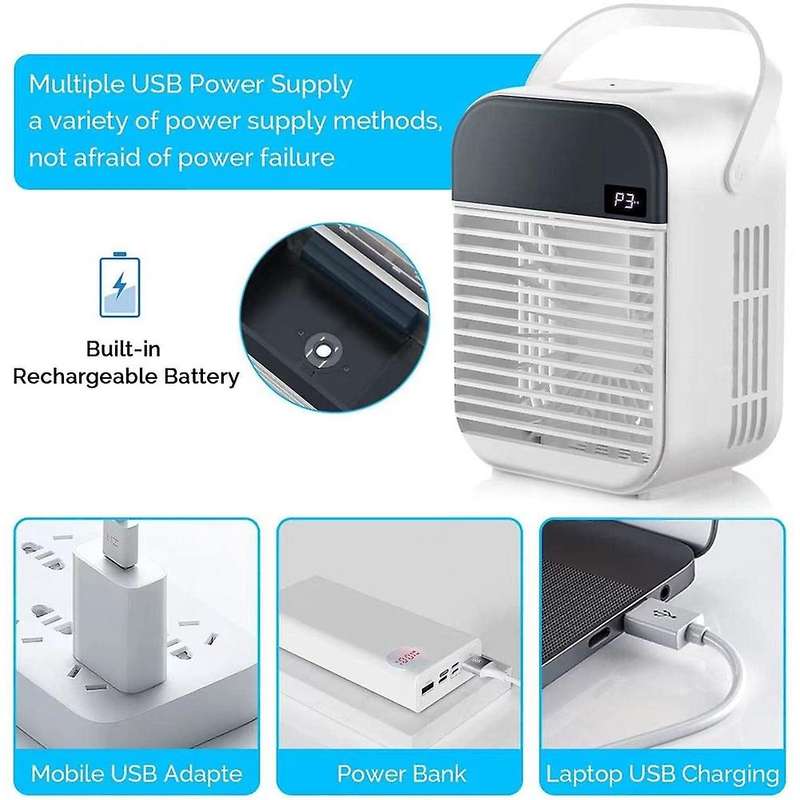 Portable Air Conditioner Fan, Personal Mini Evaporative Air Cooler