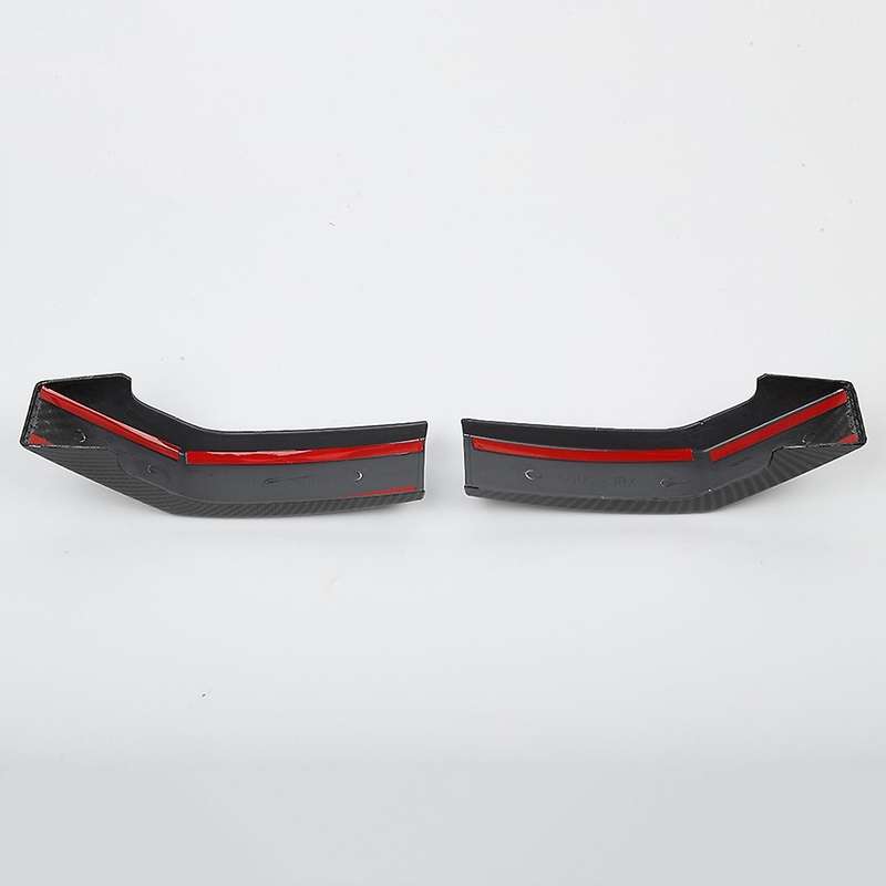 Front Bumper Grille Cover Trim Decoration Sticker, Abs Carbon Fiber
