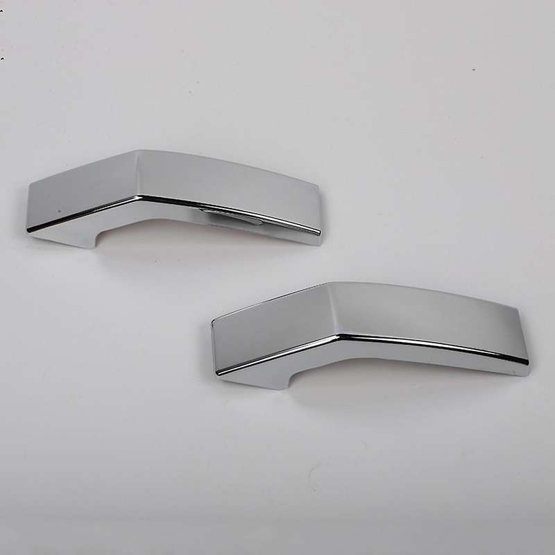 Front Bumper Grille Cover Trim Decoration Sticker, Abs Silver