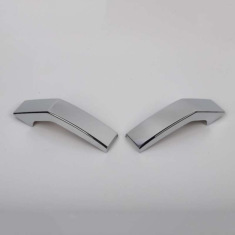 Front Bumper Grille Cover Trim Decoration Sticker, Abs Silver