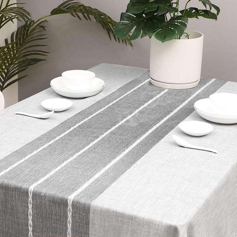 Farmhouse Tablecloth ( 55 X70inch), Dust-proof Outdoor with Tasse