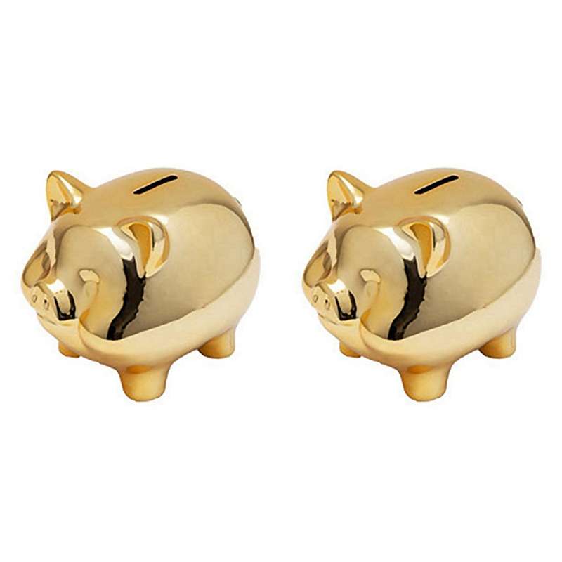 Ceramic Gold Pig Piggy Bank Cute Creative Home Decoration,gold Pig