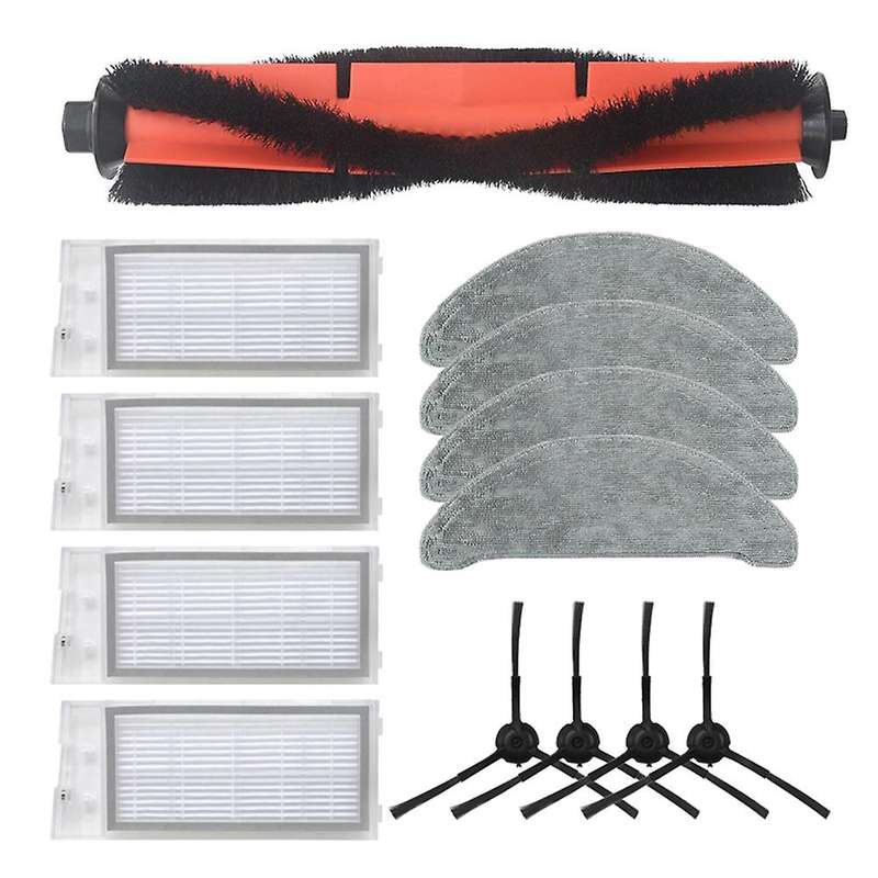 13pcs Main Brush Mop Cloth Hepa Filter for Roidmi Eve Plus Robotic