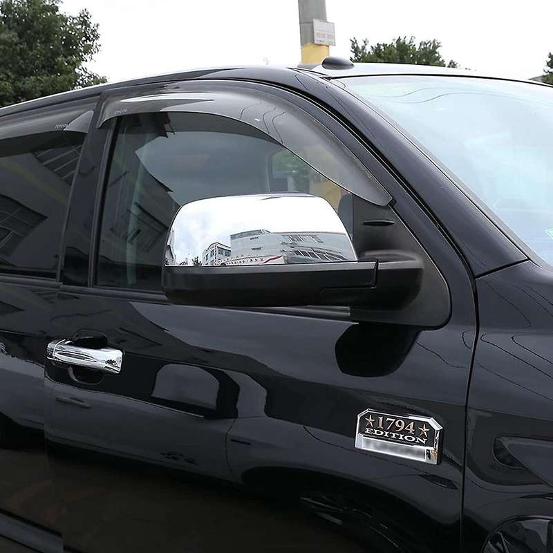 For Toyota Sequoia Tundra- Crew Max Rearview Mirror Cover, Silver