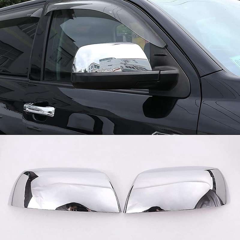 For Toyota Sequoia Tundra- Crew Max Rearview Mirror Cover, Silver