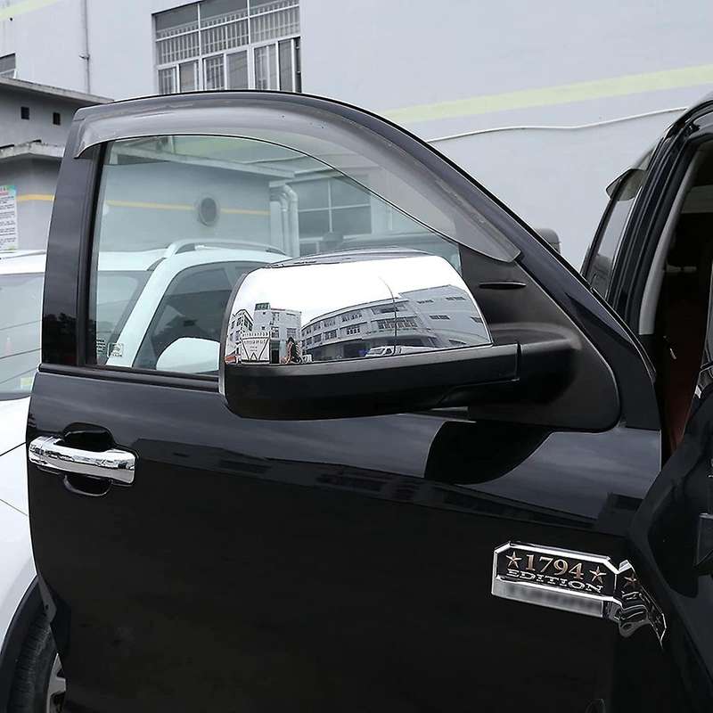 For Toyota Sequoia Tundra- Crew Max Rearview Mirror Cover, Silver