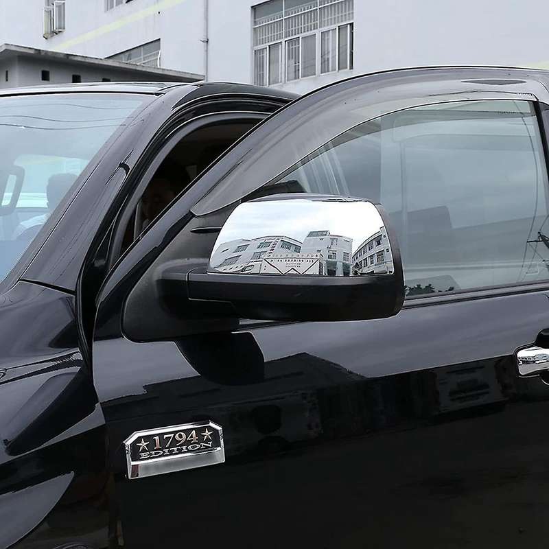 For Toyota Sequoia Tundra- Crew Max Rearview Mirror Cover, Silver