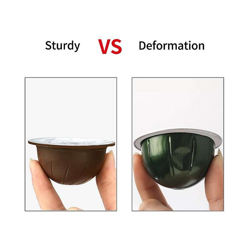 Reusable Coffee Capsule Pod for Nespresso Vertuoline+100pcs Foil Lids