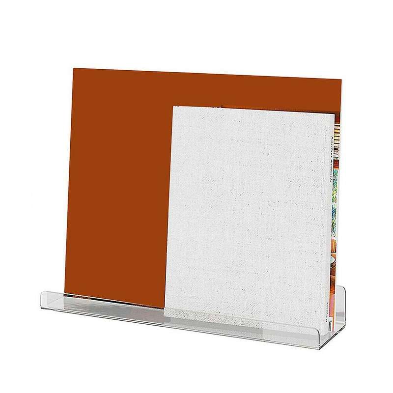 3xclear Acrylic Book Photo Display Rack Wall Mount Office Organizer