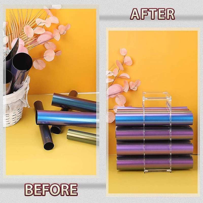 2-pack 20-holes Acrylic Storage Rack for Craft Room Clear Holder