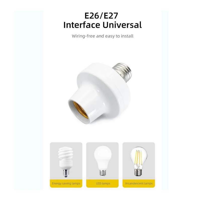 5pcs E27 Smart Bulb Adapter Lamp Base for Ewelink App Control Socket
