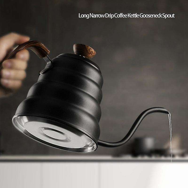 Stainless Steel 40oz Coffee Teapot Gooseneck Spout Pot Tool,silver