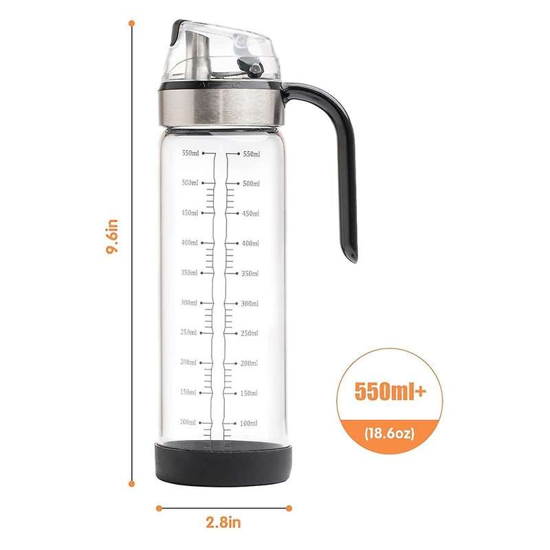 2-piece Dispenser Auto-turning Oil and Vinegar Dispenser