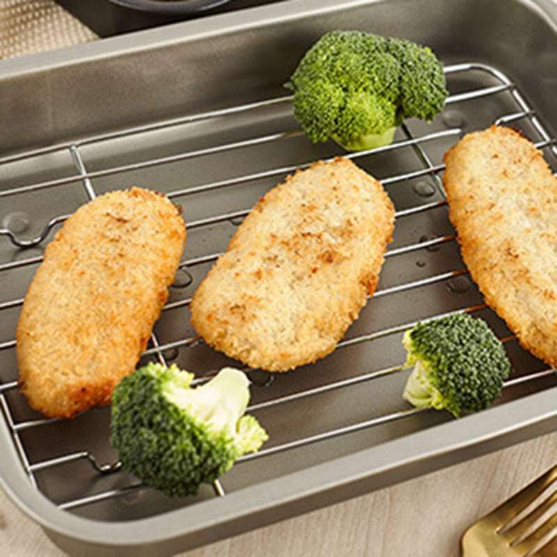 Baking Tray with Removable Cooling Rack Set Baking Pan Sheet S