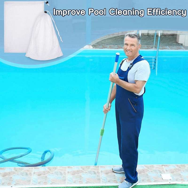 6x Vacuum Pool Cleaner Fine Mesh Bag 9 X 13.8 Inch Nylon