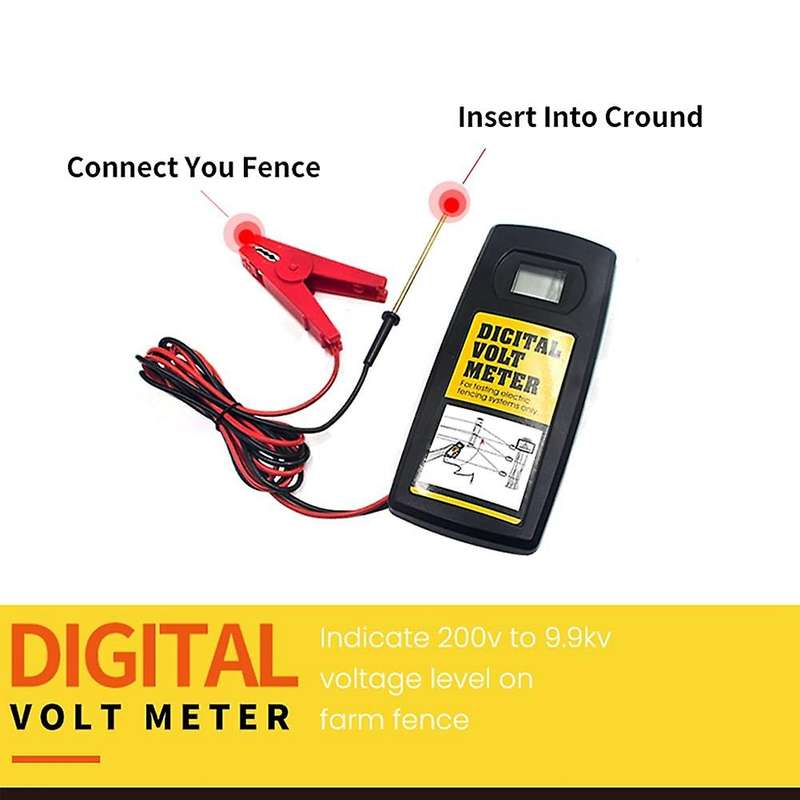 9.9kv Digital Fence Tester Fence Voltmeter for Fence,voltage Tester