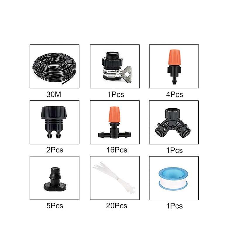 Irrigation System,drip Irrigation Kit with 1/4inch Distribution Hose