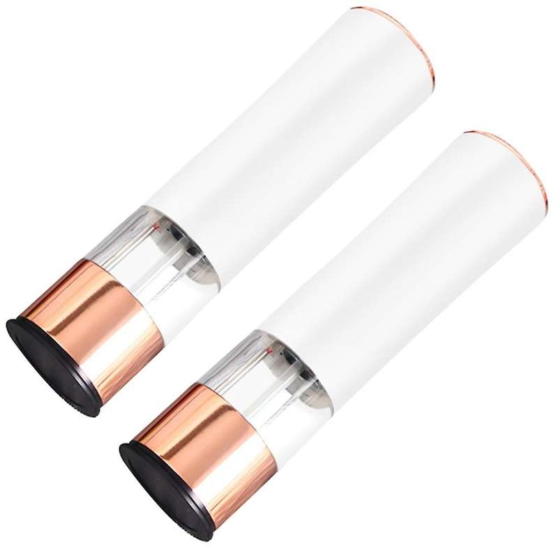 2pcs Automatic Salt Pepper Grinder Electric Spice Mill -white