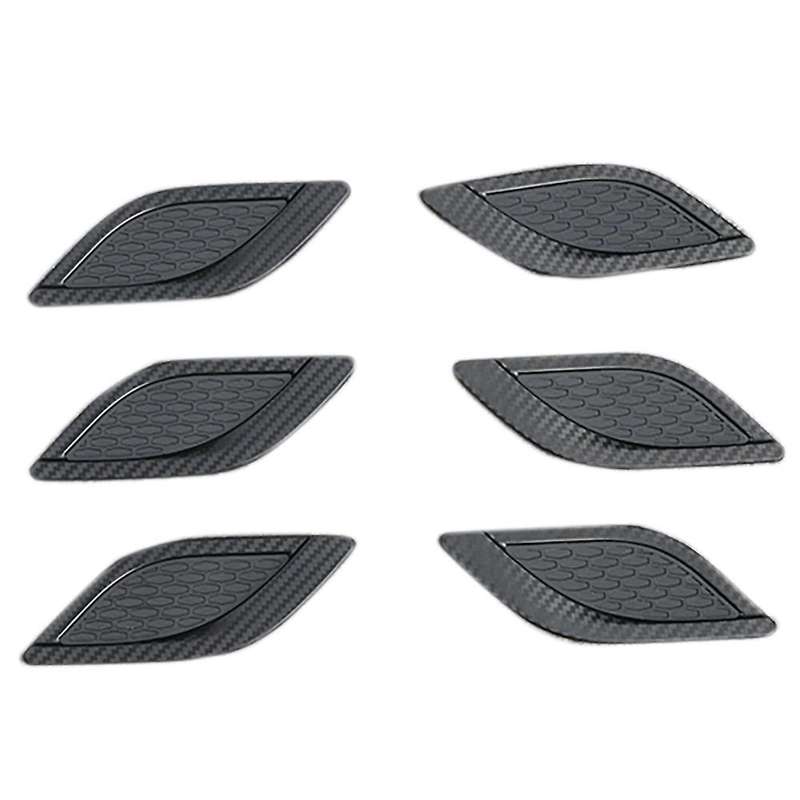 Carbon Fiber Car Cover Detector Front Side Foliage Leaf Fender Vent