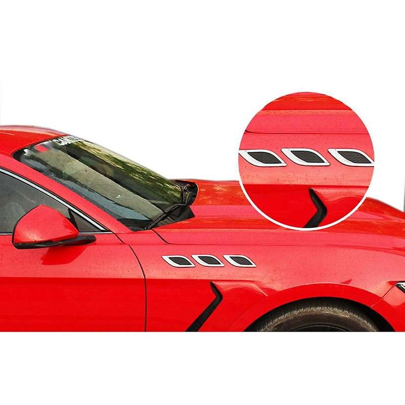Chrome Car Cover Detector Front Side Foliage Leaf Fender Vent Trim